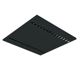 MODUS ES4000, LED 840, vestavný černý čtverec A, modul 625, 2x černý reflektor, optika 80°, driver 700mA