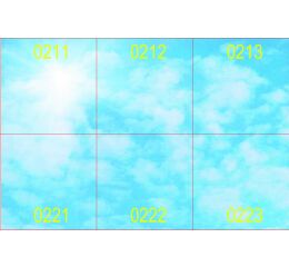 MODUS Q LED panel, vestavný/závěsný čtverec A, modul 600, LED 857, dekorace SKY 2, 6ks svítidel, driver 700mA, nestmívatelný