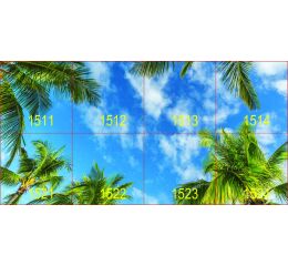 MODUS IBP SKY, vestavné do rastru - modul 600, čtverec A, 4000K LED, DALI driver 350mA, SKY 15, sestava 8 ks