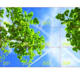 MODUS Q LED panel, vestavný/závěsný čtverec A, modul 600, LED 857, dekorace SKY 20, 12ks svítidel, driver 700mA, nestmívatelný