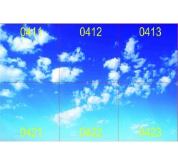 MODUS Q LED panel, vestavný/závěsný čtverec A, modul 600, LED 857, dekorace SKY 4, 6ks svítidel, driver 700mA, nestmívatelný