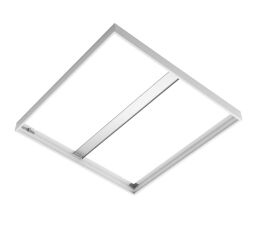 Rámeček pro přisazenou montáž LED panelu - čtverec A, modul 600, stříbrný -elox