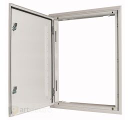 Eaton BPA-U-3S-600/12 Rám s dveřmi, zámek Doppelbart (motýlek 3mm), IP43, šedá, montáž POD omítku, ŠxV=635x1260 *111224