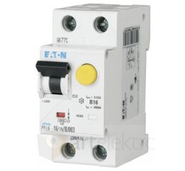 Eaton PFL6-16/1N/C/003-A Chránič s nadproudovou ochranou, Ir=250A+puls.SS, A, 1+N, 6kA, char.C, Idn=0.03A, In=16A *112879