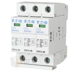 Eaton SPBT12-280/3 Svodič přepětí třídy T1+T2 (B+C), 3-pól sada pro TN-C *158330