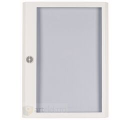 Eaton BFZ-OTT-DR-6/144 Prosklené dveře, rozvodnice na omítku, 24TE/řadu, 6 řad, otočný plastový zámek xEnergy Basic *285226