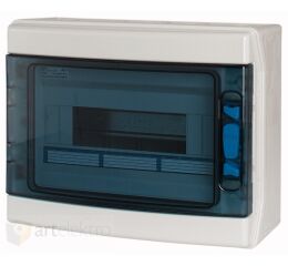 Eaton IKA-1/12-ST-UV Rozvodnice NA omítku IP65 pro venkovní použití, průhledné dveře, 1 řada, 12 modulů *174190
