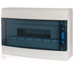 Eaton IKA-1/18-ST-UV Rozvodnice NA omítku IP65 pro venkovní použití, průhledné dveře, 1 řada, 18 modulů *174193