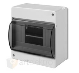 Eaton MINI-6-ST Rozvodnice NA omítku IP30, 1 řada, 6 modulů, dveře průhledné, s N/PE svorkou *177075