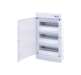 ETI ECM36PO  *001101017 Zapuštěná rozvodnice s bílými dvířky ECM36PO, počet modulů: 36 (3x12), In = 63A, Un = 400V AC, stupeň kryt