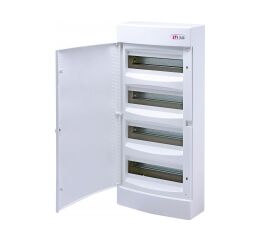 ETI ECT48PO  *001101021 Nástěnná rozvodnice s bílými dvířky ECT48PO, počet modulů: 48 (4x12), In = 63A, Un = 400V AC, stupeň krytí
