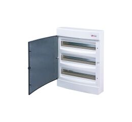 ETI ECT 3x18PT  *001101040 Nástěnná rozvodnice s průhlednými dvířky ECT 3x18PT, počet modulů: 54 (3x18), In = 63A, Un = 400V AC, s