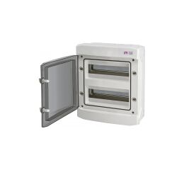 ETI ECH-24PT *001101063 Nástěnná rozvodnice s průhlednými dvířky ECH-24PT, počet modulů: 24 (2x12), In = 63A, Un = 1000V AC / 1500