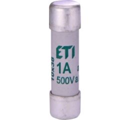 ETI CH10 aM 4A/500V *002621003 Válcová pojistková vložka, velikost CH10, charakteristika aM, In = 4A, Icn = 100kA, Un = 500V AC