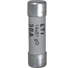 ETI CH14 aM 50A/500V *002631019 Válcová pojistková vložka, velikost CH14, charakteristika aM, In = 50A, Icn = 120kA, Un = 500V AC