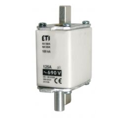 ETI NV/NH 00/K gG KOMBI 63A/690V *004111183 Nožová pojistková vložka s vyrážecím kolíkem NV/NH KOMBI K, velikost NH 00, charakteri