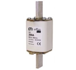 ETI S2 gBAT 400A/800V DC *004724347 Nožová pojistková vložka pro baterie S2, velikost NH 2, charakteristika gBAT, In = 400A, Icn =