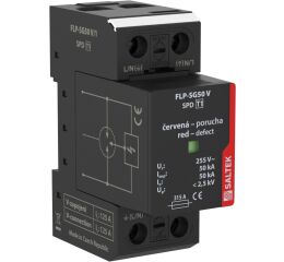 Saltek FLP-SG50 V/1 Svodič bleskových proudů, vhodný pro systémy TN a TT, 50 kA (10/350), ochranná úroveň 2,5 kV, výměnné moduly