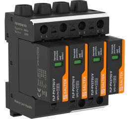 Saltek FLP-PV550 V/U svodič bleskových proudů a přepětí pro fotovoltaické systémy, do 560 V DC, 25 kA (10/350)