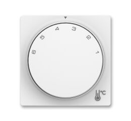 Zoni® 3292T-A00300 240 kryt termostatu prostorového s otočným ovládáním, s upevňovací maticí barva matná bílá ABB