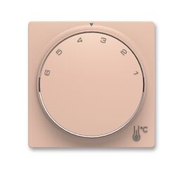 Zoni® 3292T-A00300 242 kryt termostatu prostorového s otočným ovládáním, s upevňovací maticí barva pudrová ABB