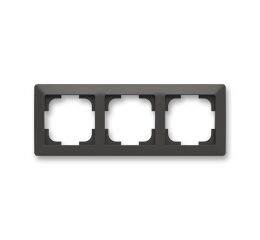 Zoni® 3901T-A00030 137 rámeček trojnásobný, pro vodorovnou i svislou montáž barva matná černá / bílá ABB