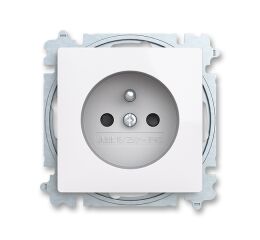 Zoni® 6619T-A06657 500 zásuvka jednonásobná, s clonkami barva bílá ABB
