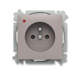 Zoni® 6699T-A06657 244 zásuvka jednonásobná, s clonkami, s ochranou před přepětím barva greige ABB