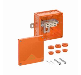 Spelsberg WKE 4 - Duo 3 x 10? Rozbočovací krabice, druh krytí IP66, rázová houževnatost IK08, třída ochrany II, Ui 450V AC, Ui 450V DC, UL-EU, VDE, bez obsahu halogenů *86750001