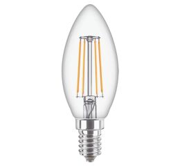 Žárovka LED  4,3W E14 CorePro LEDCandle ND 4.3-40W E14 827 B35 CL G svíčka filament *8719514347267 Philips