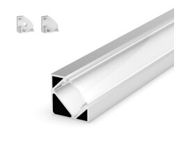 Sestava SET-PROFIL (V) SR/CL 2m - sestava profilu, difuzoru a koncovek GXLP910 Greenlux