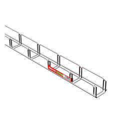 Kabelový žlab MERKUR 2   50/50 "GZ" - vzdálenost podpěr 2,0 m *ARK-211110 Arkys