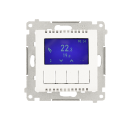 Simon 54 DETD1A.01/11 Termostat digitální programovatelný (přístroj s krytem) bílá