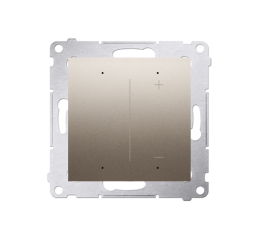Simon 54 GO DESRGB1W.01/44 Stmívač wLightBox pro LED typu RGB/RGBW/CT (přístroj s krytem), zapuštěný, Wi-Fi zlatá metalizovaná