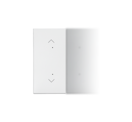 Simon 55 TKE21/111 Kryt pro elektronické spínače a ovladače, 1/2 násobný, s piktogramy pro ovládání jedné žaluzie bílá matná