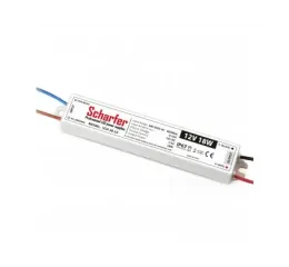 Napájecí zdroj  18W  1,5A 12VDC pro LED zdroje a LED moduly profesionální IP67 163x26x20 mm Scharfer *SCH-018-12