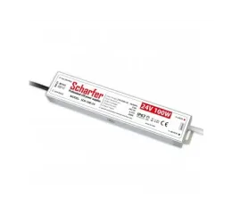 Napájecí zdroj 100W  4,67A 24VDC pro LED zdroje a LED moduly profesionální IP67 218x40x22 mm Scharfer *SCH-100-24