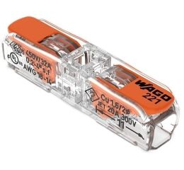 Wago 221-2411 2x0,2-4mm krabicová Inline svorka s páčkou