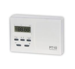 Termostat PT10 prostorový programovatelný s LCD displejem max 5A napájení bateriemi Elektrobock