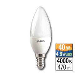 LED žárovka "svíce" 5,5W, 2700K, E14, CRI 81 ML-323.027.87.0 / 323.005.99.0   /323.021.99.