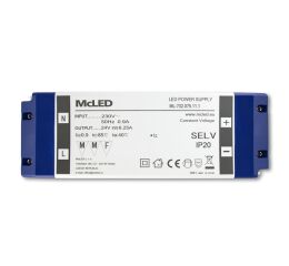 Napájecí zdroj 150W, DC24V/6,25A, IP20, plastové provedení se svorkovnicí *ML-732.075.11.1