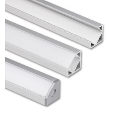 Rohový hliníkový profil RJ, 19x19mm, včetně matného difuzoru, 2m ML-761.052.43.2 McLED