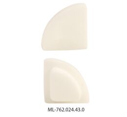 Koncovka bez otvoru pro RA, bílá barva, 1ks *ML-762.024.43.0