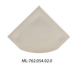 Koncovka pro RT bez otvoru, stříbrná barva, 1 ks ML-762.054.02.0