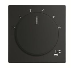 Future® linear 2CKA001710A4205 kryt termostatu prostorového s otočným ovladačem barva mechová černá ABB