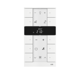 free@home 2CKA006220A0871 Tenton prvek ovládací 10násobný s termostatem mechová bílá ABB