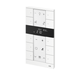 free@home 2CKA006220A0873 Tenton prvek ovládací 10násobný s termostatem, IAQ mechová bílá ABB