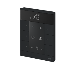 free@home 2CKA006220A0876 Tenton prvek ovládací 6násobný s termostatem mechová černá ABB