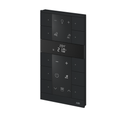 free@home 2CKA006220A0877 Tenton prvek ovládací 10násobný s termostatem mechová černá ABB