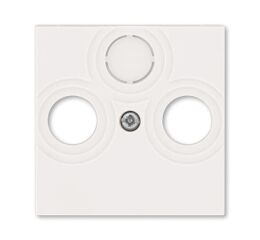 Levit Zásuvka jednonásobná s ochranným kolíkem, s clonkami *5519H-A02357 18 macchiato / bílá ABB